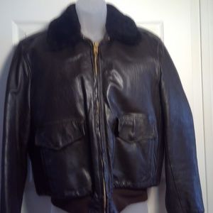 Goat Skin Leather Bomber Jacket